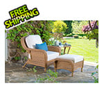 Tortuga Outdoor Sea Pines 3-Piece Seating Set (Mojave / Canvas Canvas)