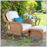 Sea Pines 3-Piece Seating Set (Mojave / Canvas Canvas)