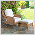 Sea Pines Chair and Side Table Set (Mojave / Canvas Natural)