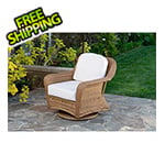 Tortuga Outdoor Sea Pines Swivel Rocking Dining Chair (Mojave / Canvas Natural)