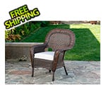 Tortuga Outdoor Sea Pines Dining Chair (Java / Canvas Natural)