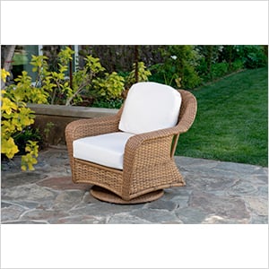 Sea Pines Swivel Gliding Club Chair (Mojave / Canvas Natural)