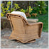 Sea Pines Swivel Gliding Club Chair (Mojave / Canvas Natural)