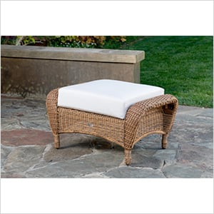 Sea Pines Ottoman with Cushion (Mojave / Canvas Natural)
