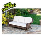 Tortuga Outdoor Sea Pines Sofa (Java / Canvas Canvas)