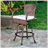 Sea Pines Bar Chair (Java / Canvas Natural)