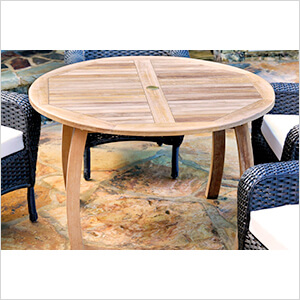 Jakarta Teak 48" Round Dining Table