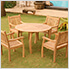 Jakarta Teak 48" Round Dining Table