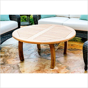 Jakarta Teak 39.5" Round Coffee Table