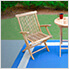 Jakarta 3-Piece Teak Folding Chair Bistro Set