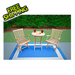 Tortuga Outdoor Jakarta Teak Folding Chairs (2-Pack)