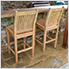 Jakarta 3-Piece Teak Bar Set