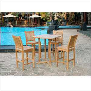 Jakarta 5-Piece Teak Bar Set