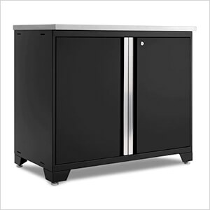 PRO Series Black 42 in. Sink Cabinet without Faucet