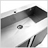 PRO 3.0 Series Black 42 in. Sink Cabinet without Faucet