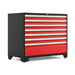 NewAge Products PRO Series Red 42 in. 7-Drawer Tool Cabinet