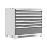 NewAge Garage Cabinets PRO Series Platinum 42 in. 7-Drawer Tool Cabinet