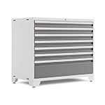 NewAge Garage Cabinets PRO 3.0 Series White 42 in. 7-Drawer Tool Cabinet