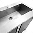 PRO Series Platinum 28 in. Sink Cabinet without Faucet