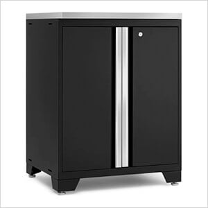 PRO Series Black 28 in. Sink Cabinet without Faucet