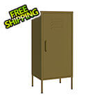 vidaXL 16.7" x 13.8" x 40" Steel Storage Cabinet (Olive Green)