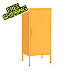 vidaXL 16.7" x 13.8" x 40" Steel Storage Cabinet (Mustard Yellow)