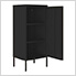 16.7" x 13.8" x 40" Steel Storage Cabinet (Black)