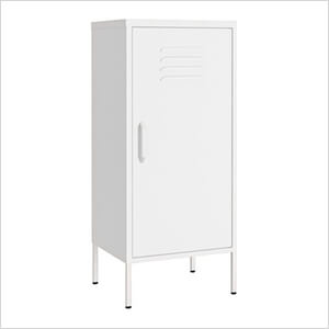 16.7" x 13.8" x 40" Steel Storage Cabinet (White)