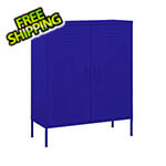 vidaXL 31.5" x 13.8" x 40" Steel Storage Cabinet (Navy Blue)