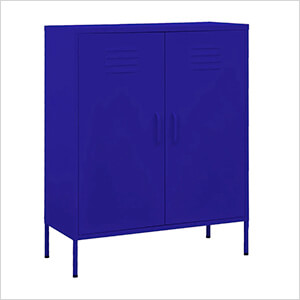 31.5" x 13.8" x 40" Steel Storage Cabinet (Navy Blue)