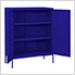 31.5" x 13.8" x 40" Steel Storage Cabinet (Navy Blue)