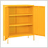 31.5" x 13.8" x 40" Steel Storage Cabinet (Mustard Yellow)