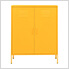 31.5" x 13.8" x 40" Steel Storage Cabinet (Mustard Yellow)