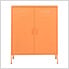 31.5" x 13.8" x 40" Steel Storage Cabinet (Orange)