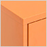 31.5" x 13.8" x 40" Steel Storage Cabinet (Orange)