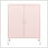 31.5" x 13.8" x 40" Steel Storage Cabinet (Pink)