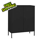 vidaXL 31.5" x 13.8" x 40" Steel Storage Cabinet (Black)
