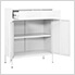 31.5" x 13.8" x 40" Steel Combo Cabinet (White)