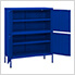 31.5" x 13.8" x 40" Steel Multishelf Cabinet (Navy Blue)