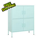 vidaXL 31.5" x 13.8" x 40" Steel Multishelf Cabinet (Mint)