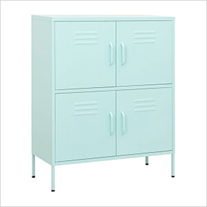 31.5" x 13.8" x 40" Steel Multishelf Cabinet (Mint)