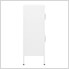 31.5" x 13.8" x 40" Steel Multishelf Cabinet (White)