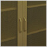 31.5" x 13.8" x 40" Steel Storage Cabinet with Screen Doors (Olive Green)