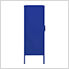 31.5" x 13.8" x 40" Steel Storage Cabinet with Screen Doors (Navy Blue)