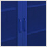 31.5" x 13.8" x 40" Steel Storage Cabinet with Screen Doors (Navy Blue)