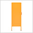 31.5" x 13.8" x 40" Steel Storage Cabinet with Screen Doors (Mustard Yellow)