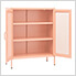 31.5" x 13.8" x 40" Steel Storage Cabinet with Screen Doors (Pink)