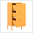 16.7" x 13.8" x 40" Steel 3-Drawer Cabinet (Mustard Yellow)