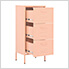 16.7" x 13.8" x 40" Steel 3-Drawer Cabinet (Pink)