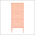 16.7" x 13.8" x 40" Steel 3-Drawer Cabinet (Pink)